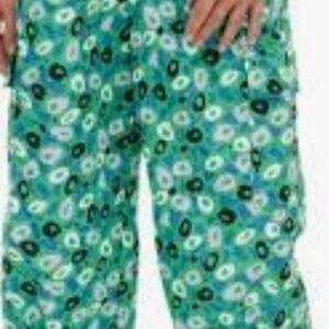 Diane Von Furstenberg Green‎ and Blue Patterned Pants